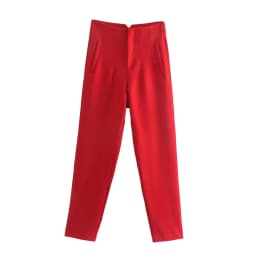 Koekop Office outfits Pencil Trousers Black Pink White Ladies Pants Fashion Office Wear High waist Pants for Women Formal Pants