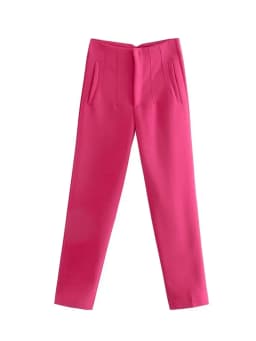 Koekop Office outfits Pencil Trousers Black Pink White Ladies Pants Fashion Office Wear High waist Pants for Women Formal Pants