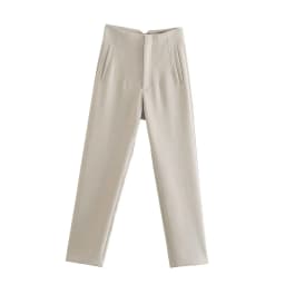 Koekop Office outfits Pencil Trousers Black Pink White Ladies Pants Fashion Office Wear High waist Pants for Women Formal Pants