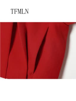 TFMLN Fashion Women Solid Bomber Jackets 2026 Autumn Causal Stand Collar Zipper Loose Coats High Street Daily Outwear