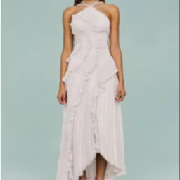 Gown Neck Strap Irregular Long Dress For Women Ruffle Sleeveless High Waist Backless Dresses 2025 New Summer Elegant Party Y2k