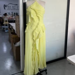 Gown Neck Strap Irregular Long Dress For Women Ruffle Sleeveless High Waist Backless Dresses 2025 New Summer Elegant Party Y2k