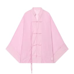 Women's Shirt 2026 Summer New Yellow Long Sleeve with Knot Button Decoration Loose Fit Beach Vacation Elegant Temperament