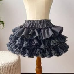 Women Mini Skirts Tiered Ruffles Lolita Built-in Shorts Kawaii Sukapan Skort Gothic Punk Coquette Y2K E-girl Black Lace Gown