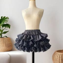 Women Mini Skirts Tiered Ruffles Lolita Built-in Shorts Kawaii Sukapan Skort Gothic Punk Coquette Y2K E-girl Black Lace Gown