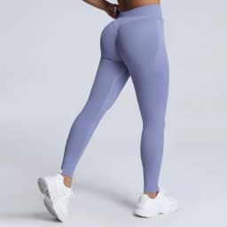HISTELLO Impact Leggings Seamless Women Yoga Clothing Ribbed Waist Scrunch Butt Tights High Elastic Fitness Workout Gym Pnats