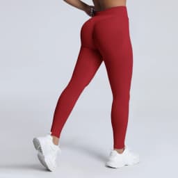 HISTELLO Impact Leggings Seamless Women Yoga Clothing Ribbed Waist Scrunch Butt Tights High Elastic Fitness Workout Gym Pnats
