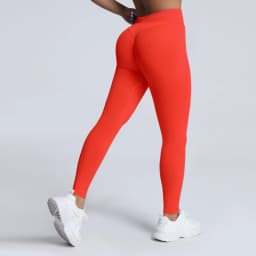 HISTELLO Impact Leggings Seamless Women Yoga Clothing Ribbed Waist Scrunch Butt Tights High Elastic Fitness Workout Gym Pnats