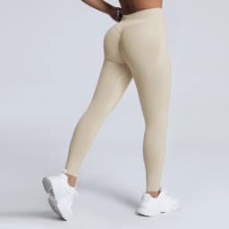 HISTELLO Impact Leggings Seamless Women Yoga Clothing Ribbed Waist Scrunch Butt Tights High Elastic Fitness Workout Gym Pnats
