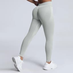 HISTELLO Impact Leggings Seamless Women Yoga Clothing Ribbed Waist Scrunch Butt Tights High Elastic Fitness Workout Gym Pnats