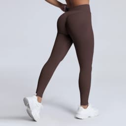 HISTELLO Impact Leggings Seamless Women Yoga Clothing Ribbed Waist Scrunch Butt Tights High Elastic Fitness Workout Gym Pnats