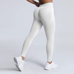 HISTELLO Impact Leggings Seamless Women Yoga Clothing Ribbed Waist Scrunch Butt Tights High Elastic Fitness Workout Gym Pnats