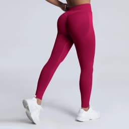 HISTELLO Impact Leggings Seamless Women Yoga Clothing Ribbed Waist Scrunch Butt Tights High Elastic Fitness Workout Gym Pnats