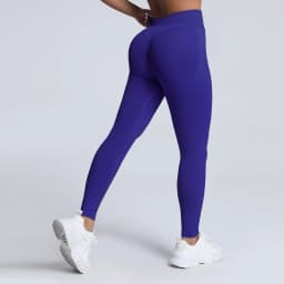 HISTELLO Impact Leggings Seamless Women Yoga Clothing Ribbed Waist Scrunch Butt Tights High Elastic Fitness Workout Gym Pnats