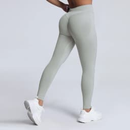 HISTELLO Impact Leggings Seamless Women Yoga Clothing Ribbed Waist Scrunch Butt Tights High Elastic Fitness Workout Gym Pnats