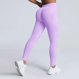 HISTELLO Impact Leggings Seamless Women Yoga Clothing Ribbed Waist Scrunch Butt Tights High Elastic Fitness Workout Gym Pnats
