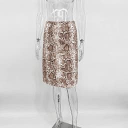 TARUXY Fashion Snake Pattern Straight Skirt For Women High Waist Slim Long Skirt Ins Hot Streetwear Female Skirt Summer New 2025