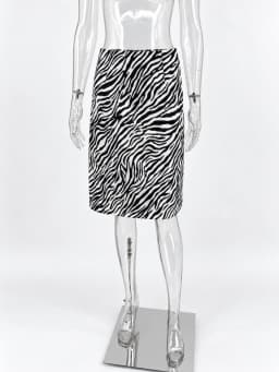 TARUXY Fashion Snake Pattern Straight Skirt For Women High Waist Slim Long Skirt Ins Hot Streetwear Female Skirt Summer New 2025