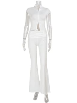 Casual Sheath Women Suit Fashion Sexy Street Short Sleeves Hollow Out 2 Pieces (Tops+Long Pant) Matching Sets Female Tracksuit