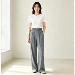 2026 Loose Casual Pants Women's Summer High Waist and Thin Yoga Pants Breathable Drape Straight Mouth Wide Leg Sweatpants