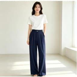2026 Loose Casual Pants Women's Summer High Waist and Thin Yoga Pants Breathable Drape Straight Mouth Wide Leg Sweatpants