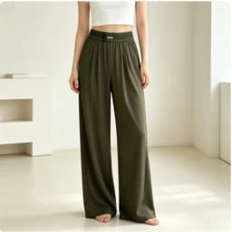 2026 Loose Casual Pants Women's Summer High Waist and Thin Yoga Pants Breathable Drape Straight Mouth Wide Leg Sweatpants