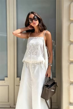 Guobioziy 2026 Women's Camisole Top, Summer Boho Beach Vacation Hollow‑Out Lace Spaghetti Strap Casual Blouse