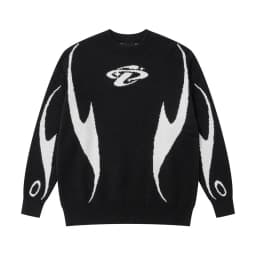 Autumn Winter Women Retro Pullover Sweater Fashion Long Sleeve Star Pattern Y2K Sweater Lady Casual Harajuku Knit Sweater Unisex