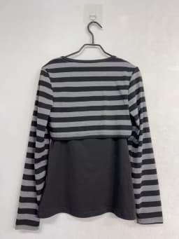 Y2k Emo Women Streetwear Acubi Fairycore Tops Stripe Long Sleeve Aesthetics Graphic Tshirt Goth Grunge T-shirt 2000s Alt Clothes