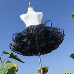 Lolita Boneless Crinoline Petticoat Black Ultra Poof Soft Mesh Short Skirt Flight Heaven Underskirt for Kawaii Style 25-45cm