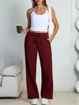 2026 New Harajuku Wide Leg Sweatpants Women Streetwear Baggy Oversize Gray Sports Pants Woman Drawstring Casual Joggers Trousers