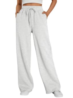 2026 New Harajuku Wide Leg Sweatpants Women Streetwear Baggy Oversize Gray Sports Pants Woman Drawstring Casual Joggers Trousers
