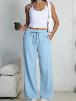 2026 New Harajuku Wide Leg Sweatpants Women Streetwear Baggy Oversize Gray Sports Pants Woman Drawstring Casual Joggers Trousers