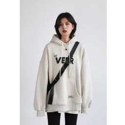 CHIC VEN New Women Sweatshirts Loose Casual Retro Hooded Plush Thick Oversized Female Jacket Pullover Coat Autumn Winter 2025