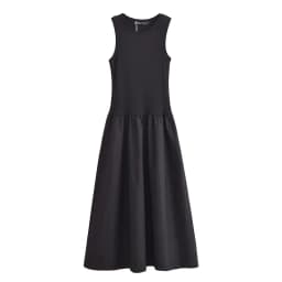 HXAO Khaki Elegant Long Dresses 2025 Women's Spring Sleeveless Black Dresses Fashion Casual Party Y2k Dress Vestidos For Female