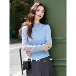 VIMLY Sweaters for Women Stand Neck Casual Knitted Ladies Sweater Autumn 2026 Long Sleeve Strecth Loose Female Pullovers A2528