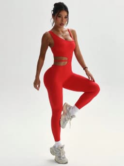 Beautiful Back Design, Sexy One-Piece Yoga Leggings, Suitable for Women's Breathable Quick-Dry Sports Bodysuits