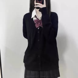 Japanese fashion solid color V-neck knitted sweater,original newJK uniform cardigan top,autumn and winter women's cotton sweater