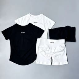 DFHE 2 Piece Athletic Tracksuit, Seamless Short Sleeve Yoga Wear, High Stretch Running Shorts, Gym Training Outfit