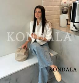 KONDALA Commute Short Sleeve Blazer Women Summer Elegant Stand-up Collar Short Blazer New 2026 Trendy High Street Casual Blazer