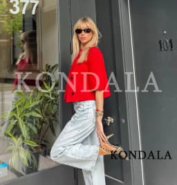 KONDALA Commute Short Sleeve Blazer Women Summer Elegant Stand-up Collar Short Blazer New 2026 Trendy High Street Casual Blazer