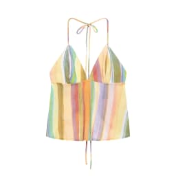 KONDALA Sweet Casual Women Pants Suit Stripe Sleeveless Backless Halter Top Long Zipper Pants Fashion 2026 Summer Fall Boho Suit