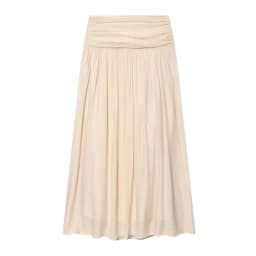 HipSeam Women's Pleated Skirts Sets New 2026 Spring Summer 2 Piece Simple Lace Long Sleeve Top + Midi Waist Skirts Female Outfit