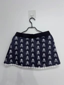 Emo Women Summer Y2K Sexy Goth Skull Print Mini Short Skirt Lace Trim Low Waist Aesthetic Acubi Punk A-line 2000s Alt Clothes