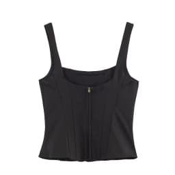 BSAY 2026 Summer New Women Vintage Cargo Camisole Top Square Neck Metal Buttons Sleeveless Slim Cropped Tank Top Y2K Casual Vest