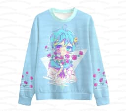 Hurt bear Women's Sweatshirt Cute Kawaii Rainbow Bear Fairy Kei Menhera Yami Kawaii Harajuku Pastel Goth Long Sleeve T-shirt Top