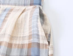 BSAY 2026 Women Vintage Plaid Checkered Lantern Pants Elastic High Waist Ankle Bow Tie Design Loose Casual Daily Harem Trousers