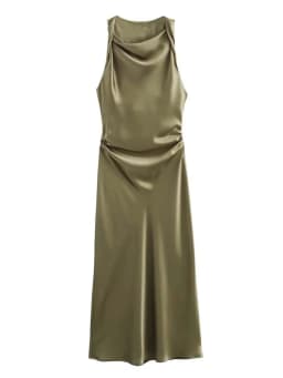Satin Long Dresses for Women 2026 Summer Slip Midi Dress Woman Sexy Evening Party Dress Sleeveless Female Elegant Dresses