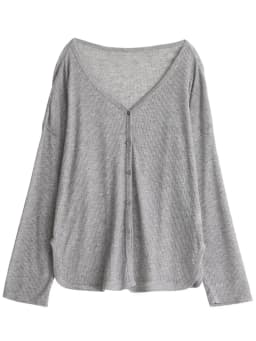 CHIC VEN Women's Cardigan New V-neck Long Sleeved Female Shirt Female Jumpers Sun Protection Woman Top Spring Summer 2026