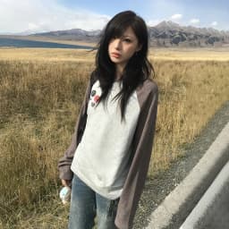 Karrram Japanese Y2k Patchwork T-shirt Vintage 2000s Style Knitted Tops 90s Harajuku Long Sleeve Ribbed T Shirt American Retro